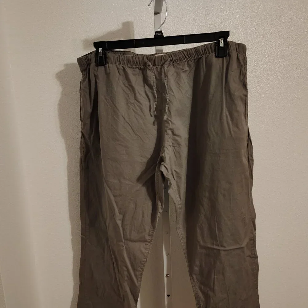 Onia Men's Drawstring Cotton Pants Size XXL Gray